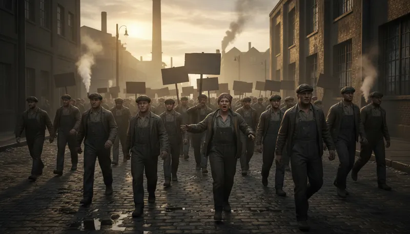 Illustration of proletarian: A working-class person without ownership of production.