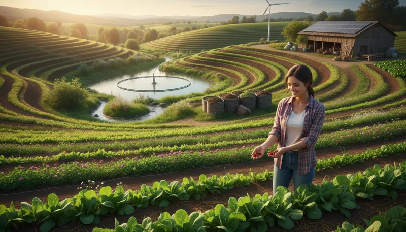 Illustration of sustainable: able to be maintained without harming the environment.