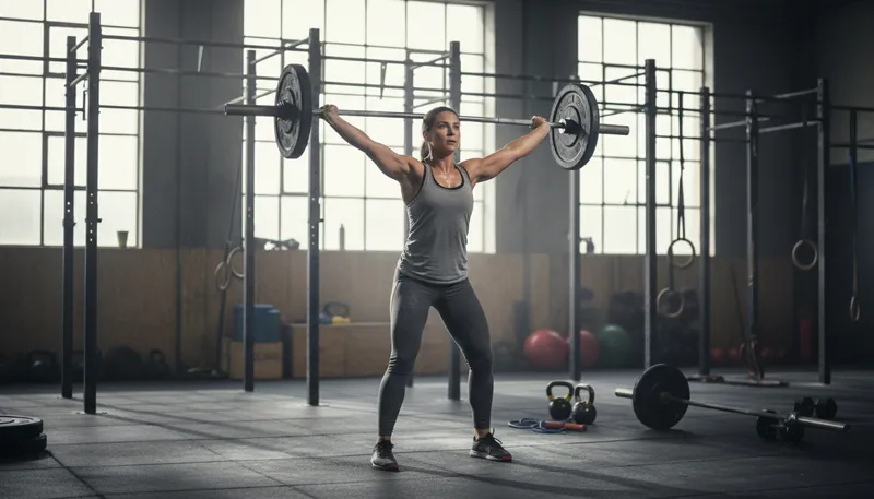 Illustration of dumbbell: A short bar with weights on both ends.