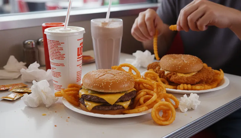 Illustration of unhealthy: bad for health or well-being