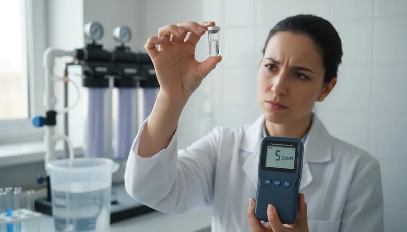 Illustration of ppm: Parts per million, a measurement of concentration.