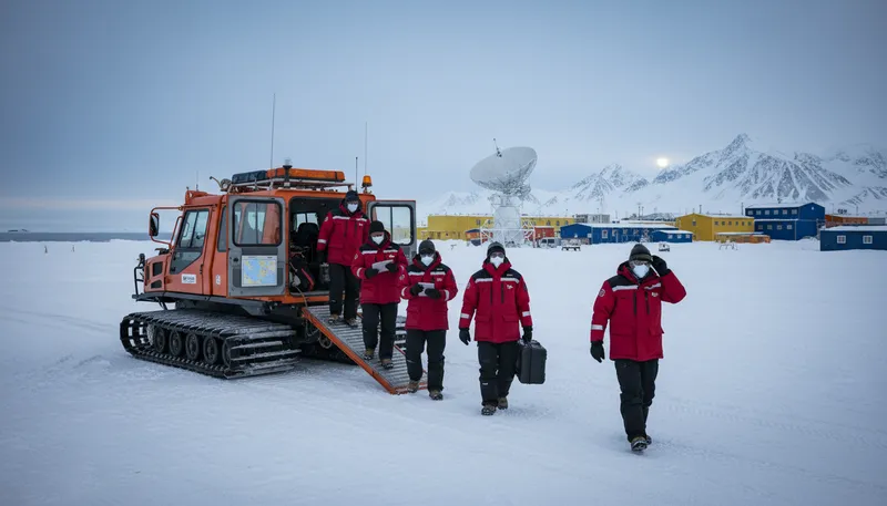 Illustration of mcmurdo: A research station in Antarctica.