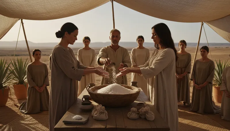 Illustration of covenant of salt: an agreement meant to last forever
