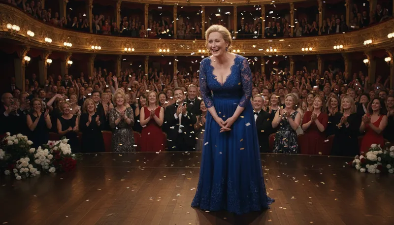 Illustration of streep: Referring to the acclaimed actress Meryl Streep.
