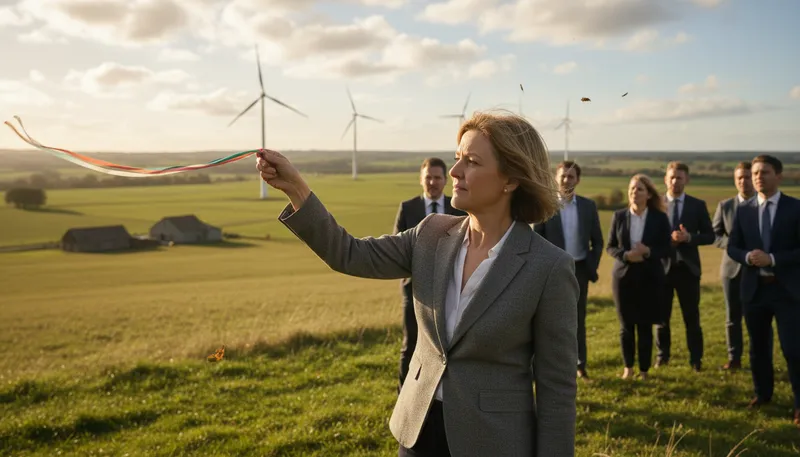 Illustration of which way the wind is blowing: understanding current trends or opinions