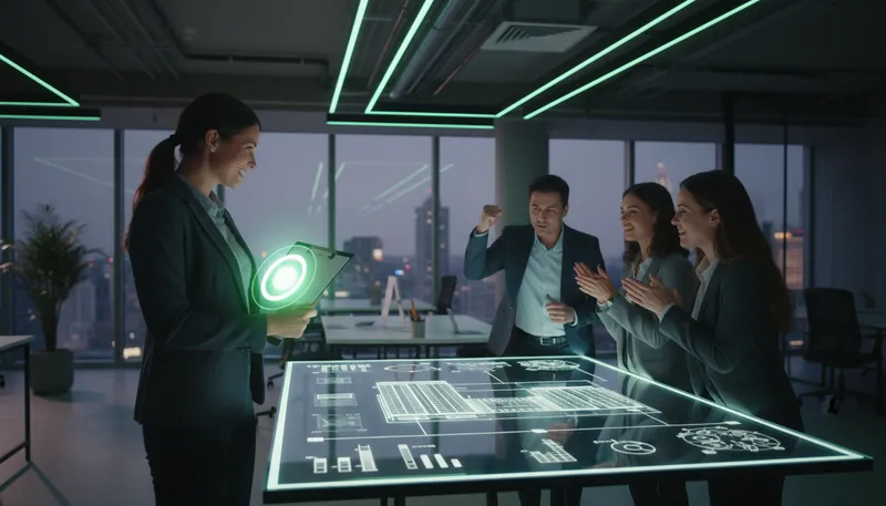 Illustration of green light: give permission to proceed