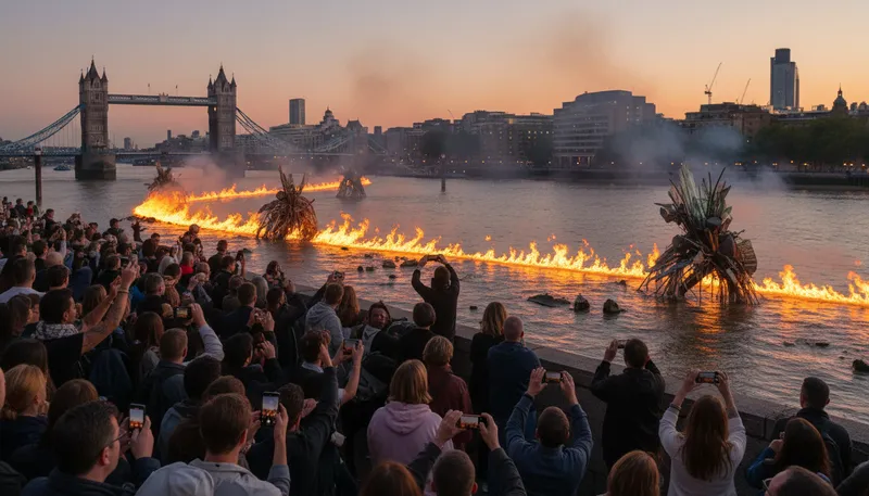 Illustration of set the thames on fire: to do something extraordinary.