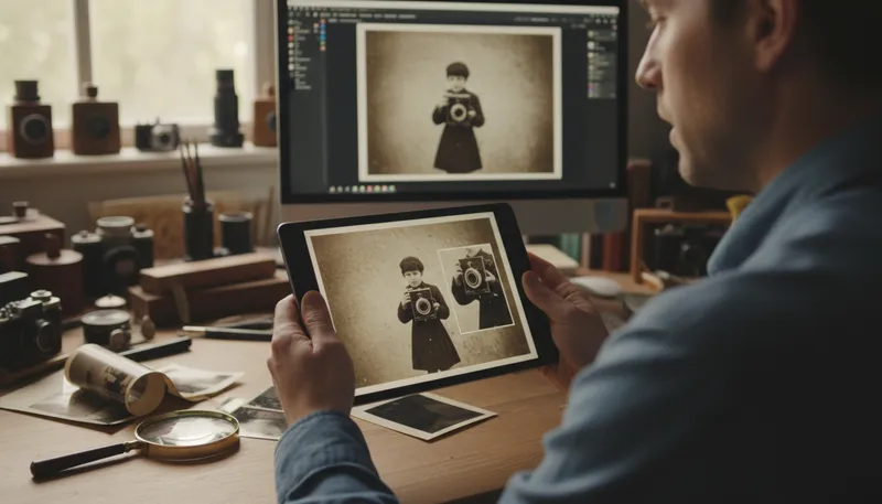 Illustration of enlargement: the process of making something larger.
