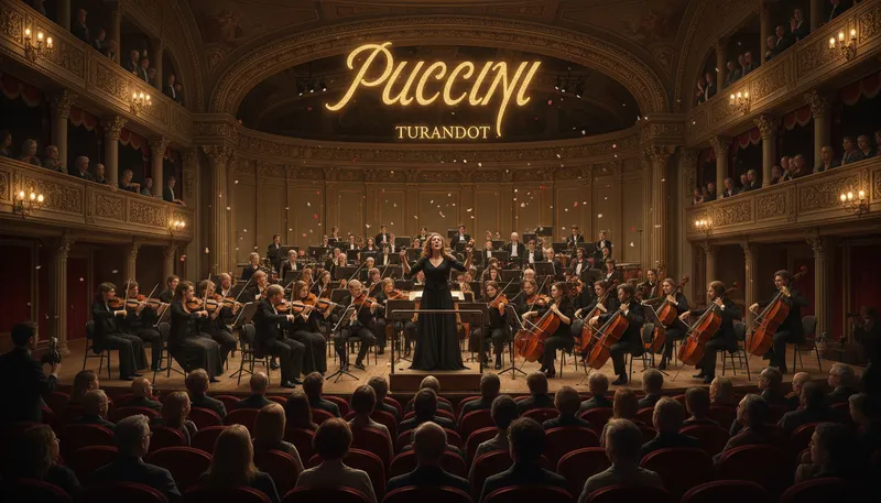 Illustration of puccini: An Italian composer famous for operas.