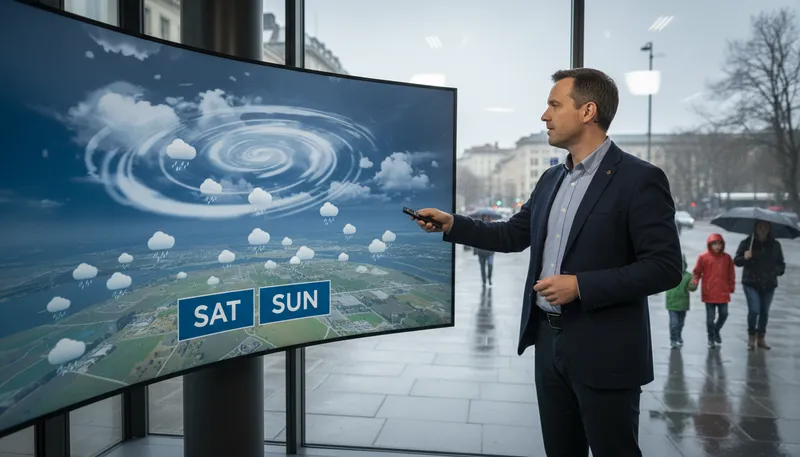 Illustration of forecaster: A person who predicts future events.