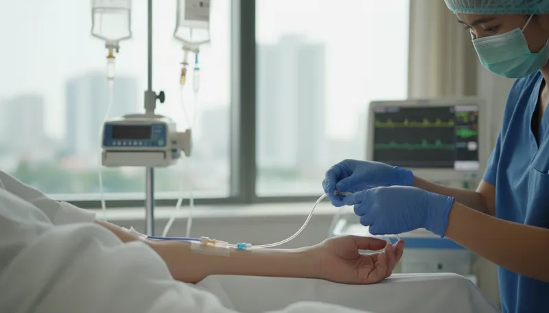 Illustration of cath: Short for catheter, a medical tube.