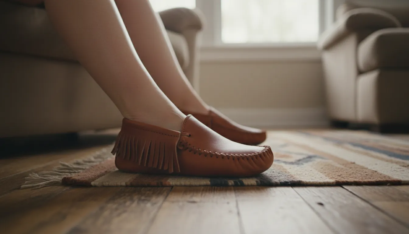 mocのイラスト：a soft leather shoe