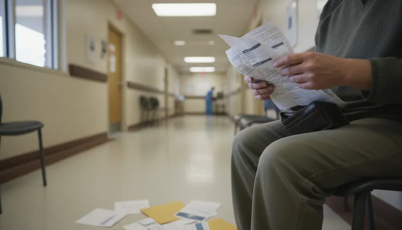Illustration of uninsured: Not covered by health insurance.