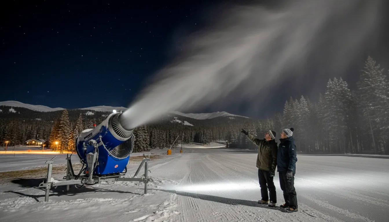 ภาพประกอบของ let it snow: to allow winter weather to happen