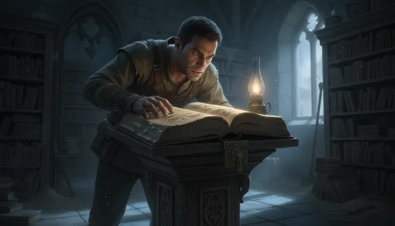 Illustration of delve: to explore or investigate deeply