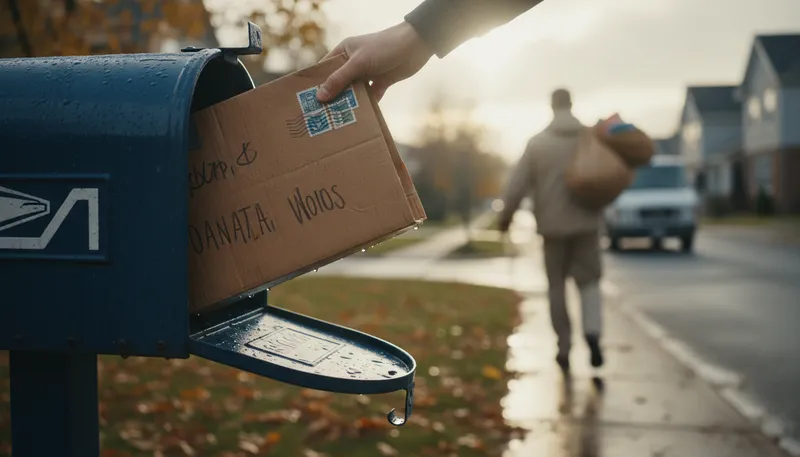 Illustration of in the post: Currently being sent through mail.