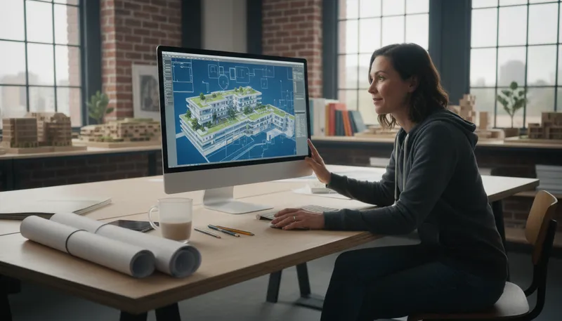 Illustration of autocad: Software for computer-aided design.
