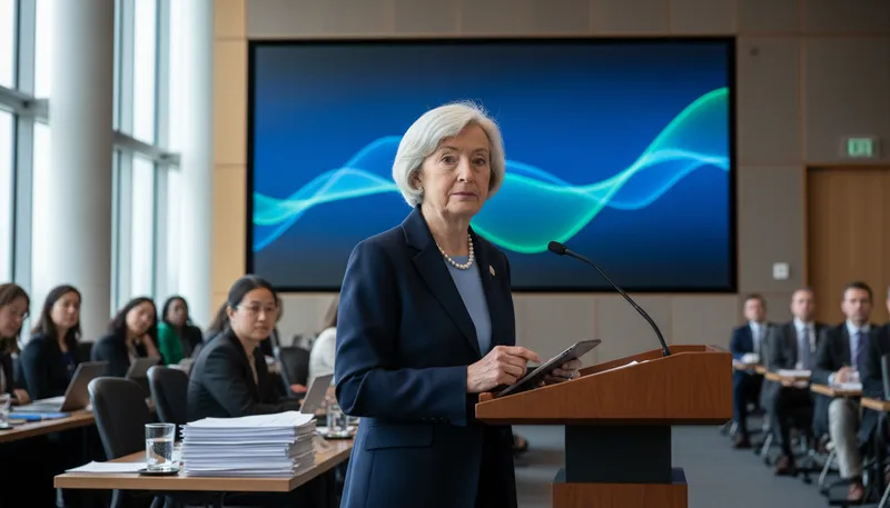 Illustration of yellen: former chair of the Federal Reserve