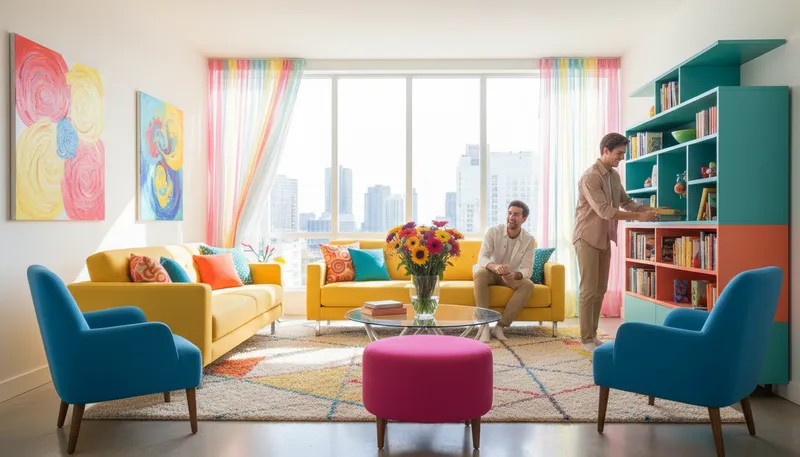 Illustration of decor: The style and arrangement of a room's furnishings.