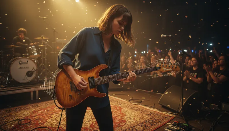 Illustration of ibanez: A brand of guitars and musical instruments.