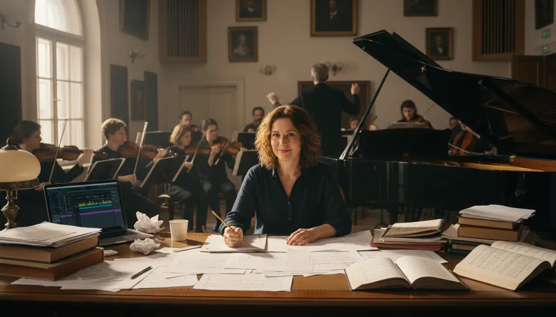 Illustration of arranger: Person who organizes music or events.
