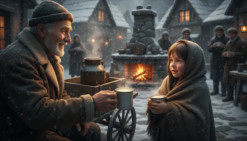 Illustration of milk of human kindness: genuine compassion and kindness towards others