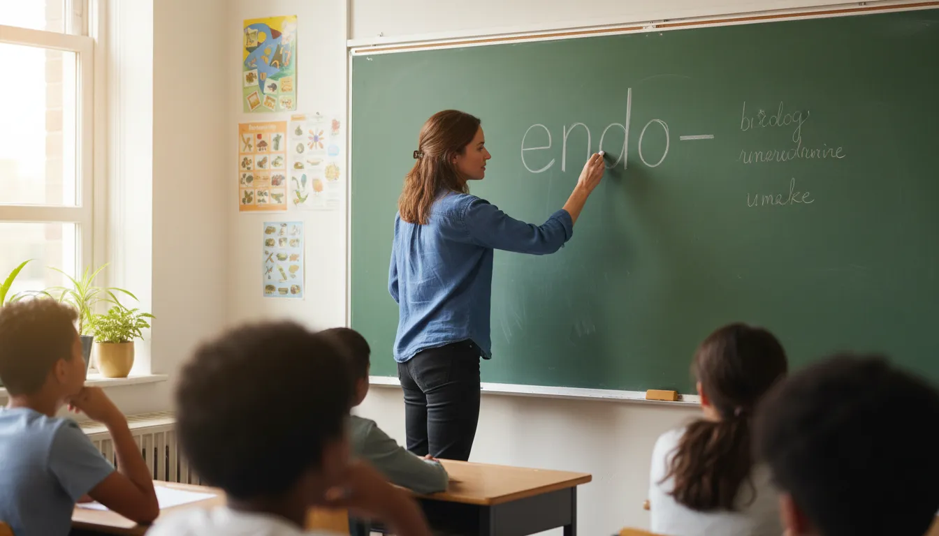 endo का चित्र: A prefix meaning 'within' or 'inside'.