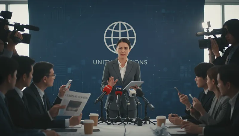 Illustration of flack: a public relations agent or spokesperson