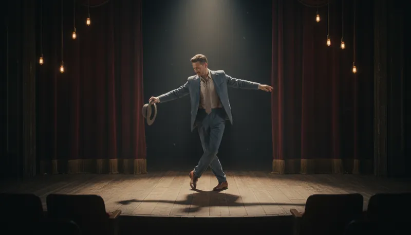Illustration of soft shoe: A light, smooth dance style.