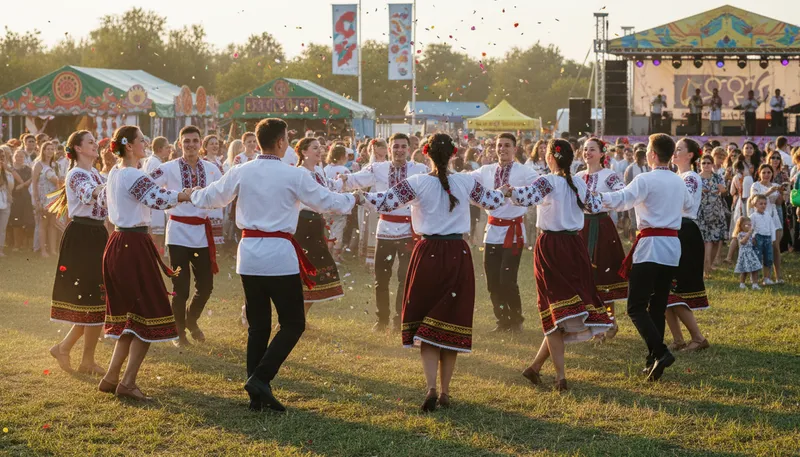 Illustration of ukrainians: People from Ukraine with a rich culture.