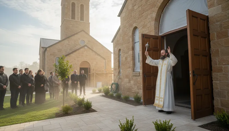 Illustration of consecrate: Declare something sacred or holy.