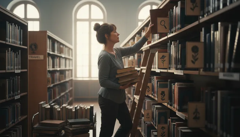Illustration of lister: A person who makes lists or catalogs.