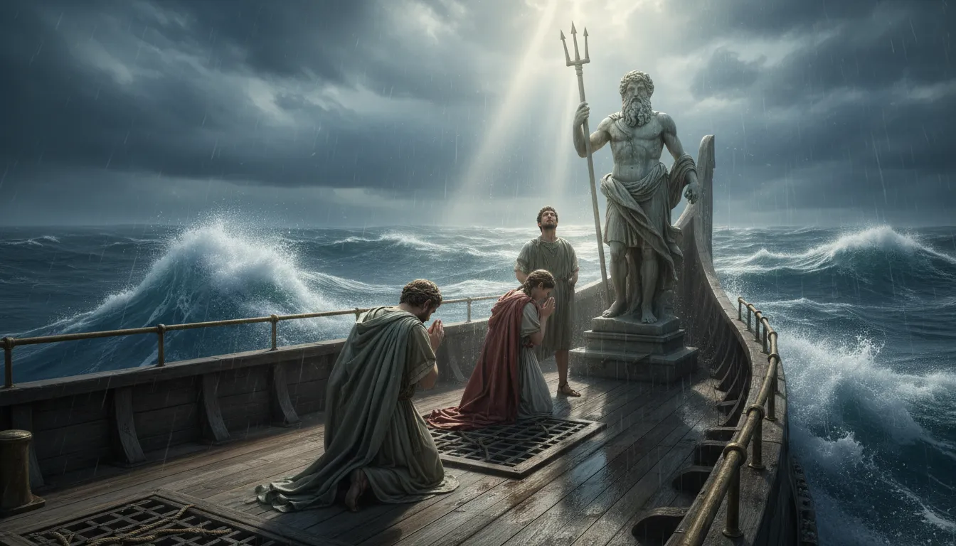 Illustration von Neptune: Roman god of the sea and waters
