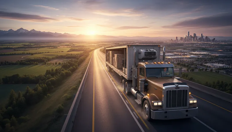 Illustration of trucker: A person who drives a truck for a living.