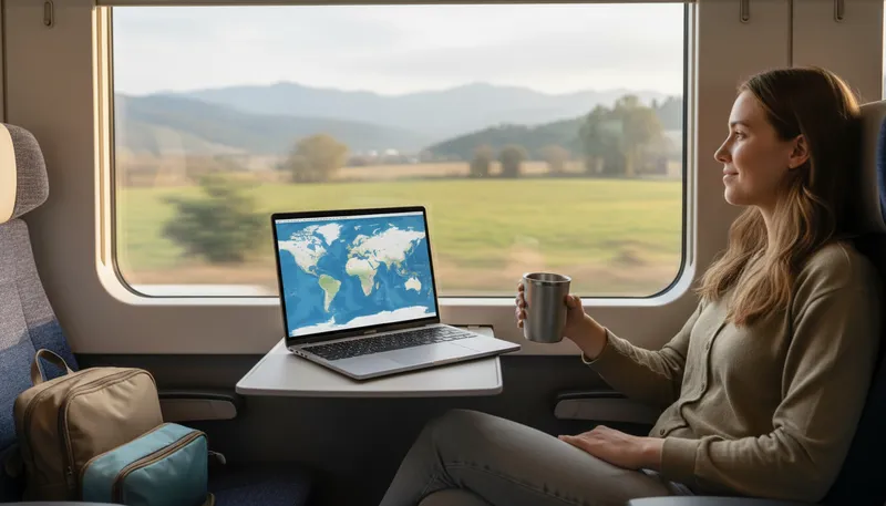 Illustration of portability: The ease of carrying or moving something.