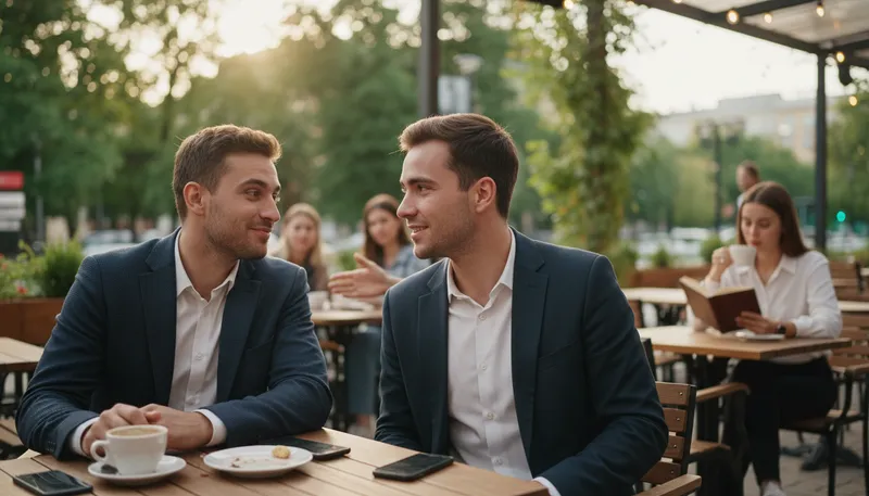 Illustration of wingman: A supportive friend during social situations.