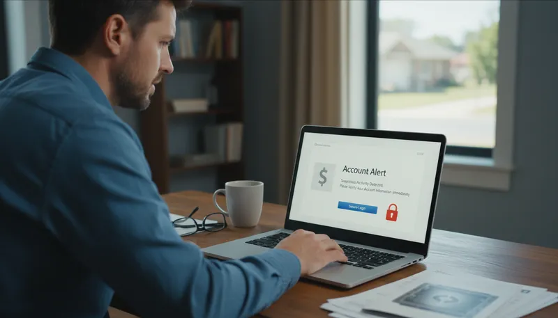Illustration of phishing: The fraudulent attempt to obtain sensitive information.