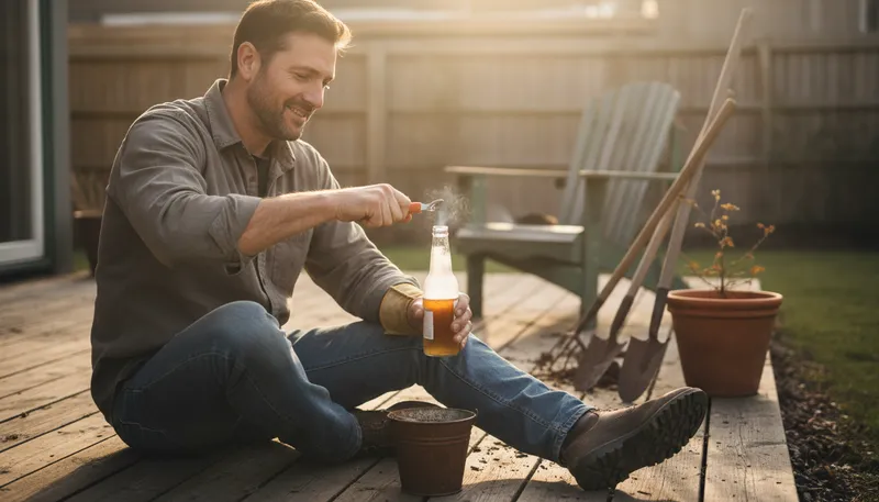 Illustration of cold one: a chilled beer or drink