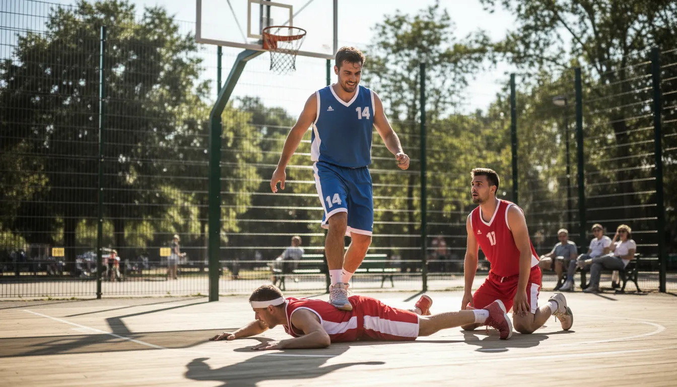 “walk over” kelimesinin çizimi: easily defeat someone in a competition