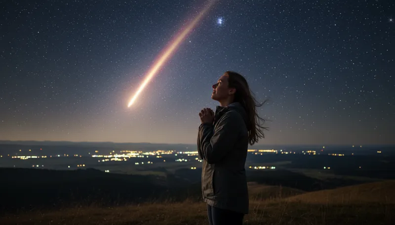 Illustration of wish: A strong desire for something to happen.