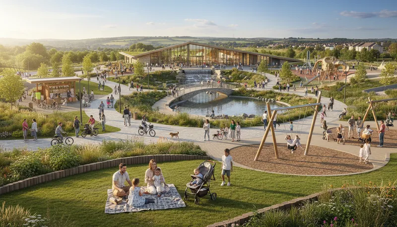 Illustration of telford: A town in England known for its development.