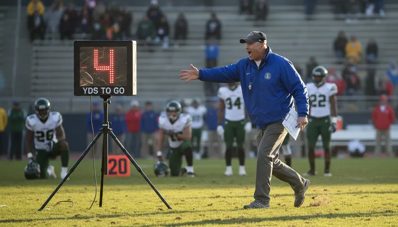 Illustration of yardage: The measurement of distance in yards.