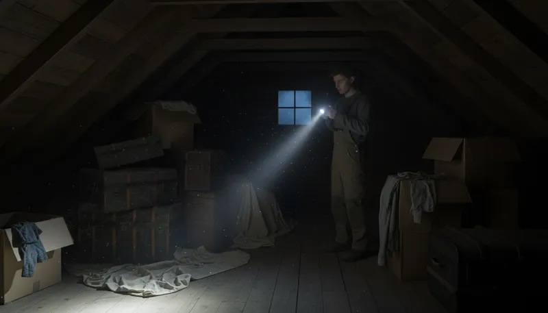 Illustration of flashlight: A portable light source powered by batteries.
