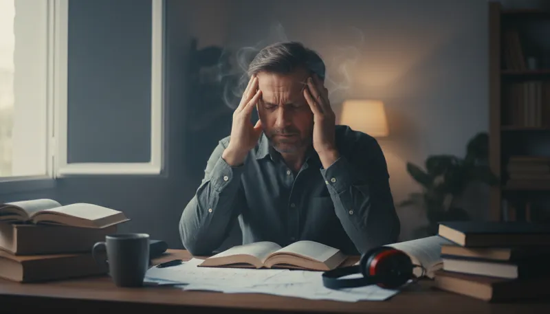 Illustration of tinnitus: A ringing or buzzing sound in the ears.