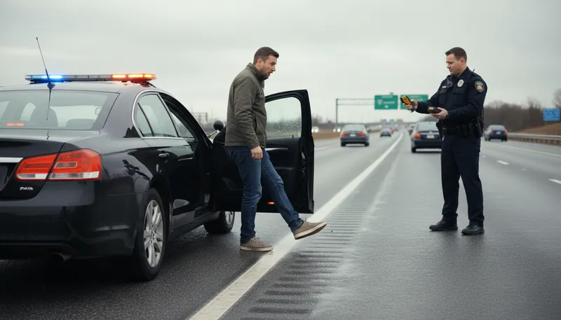 Illustration of lead foot: A driver who speeds excessively.