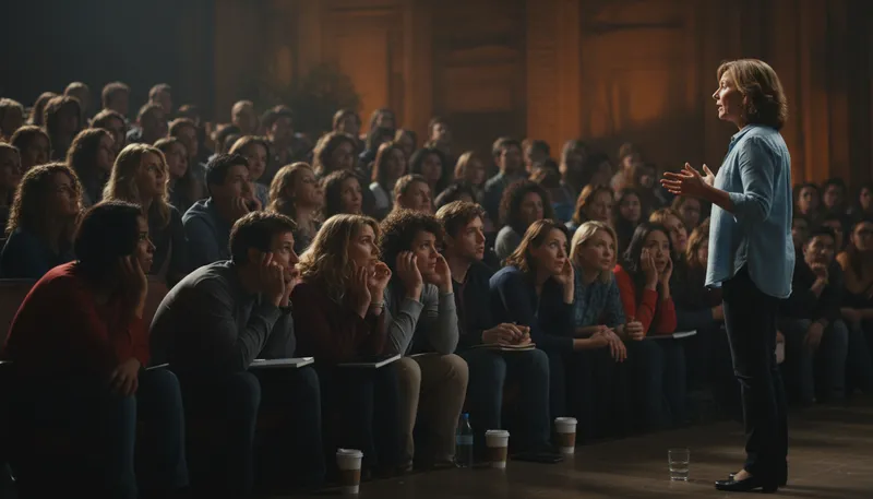 Illustration of hang on every word: Listen very attentively and eagerly.