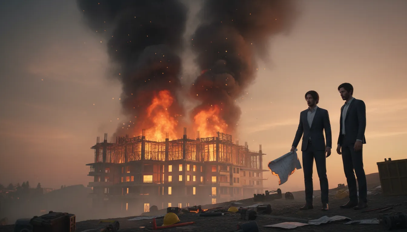 Illustration von end in smoke: to fail or disappear completely