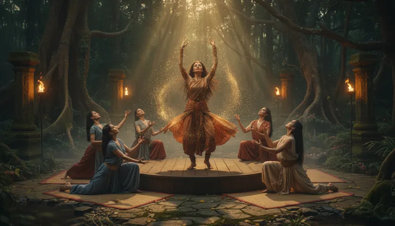 Illustration of shakti: A Hindu term for divine feminine energy.