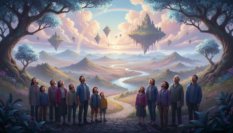 Illustration of dreamy: Having a magical or soothing quality.