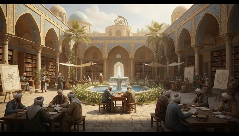 Illustration of baghdad: a historical center of culture and learning